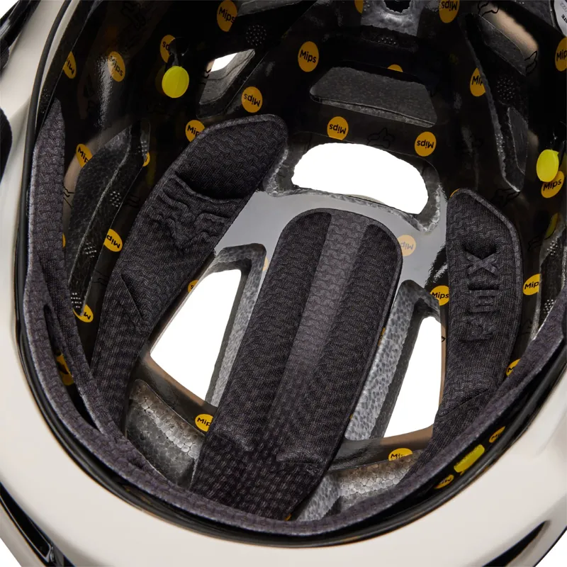 Fox Speedframe Pro MIPS MTB Helmet Blocked Vintage White-7